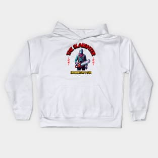 horror movies chainsaw man pixel art Kids Hoodie